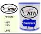 Preview: Porsche, Light Ivory, L80E: 1L Lackdose, von ATW Autoteile West.